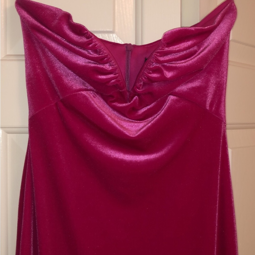 COPY - Zara Pink Velvet evening dress
